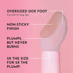 Lawless Queen Forget the Filler Lip Plumping Line Smoothing Gloss - Rosy Outlook - Premium Volumizing Lip Gloss with Natural Ingredients Designed to Plump, Firm, and Hydrate Lips 0.19 oz