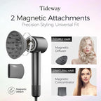 Tideway Hair Dryer, Blow Dryer with Diffuser High-Speed Plasma Ionic Low Noise for Fast Drying, Travel Hair Dryer for Women and Man, Curly/Wavy & Long/Thick Color-Treated Hair H11