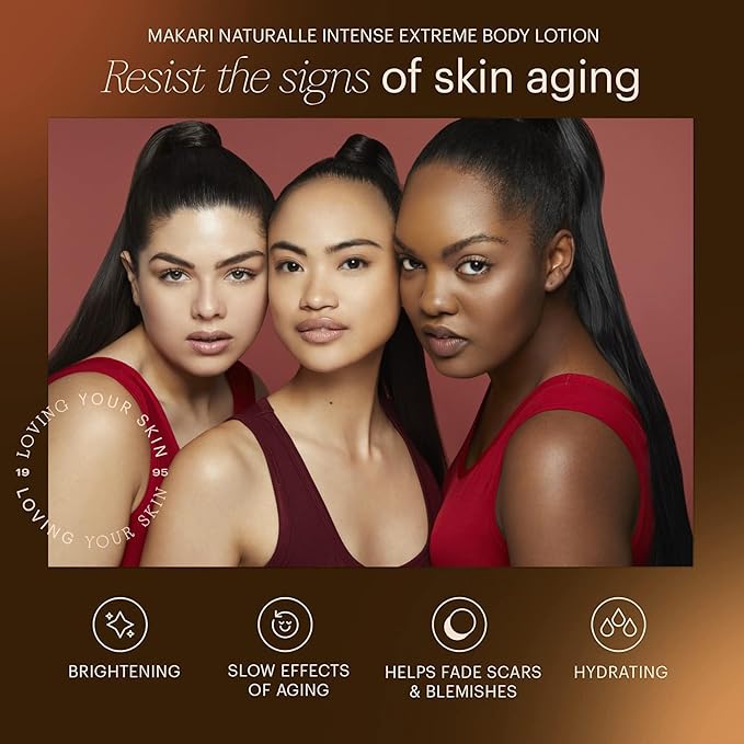 Makari Naturalle Intense Extreme Body Lotion SPF15 (17.6 oz) | Toning Body Lotion for Dry to Normal Skin Types | Brightens Complexion and Helps Fade Marks | Soothes and Conditions with Shea Butter