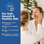 Jeans Cream, Maximum Skin Therapy Radiation Burn Cream, Moisturizing Vitamin E and Aloe Vera Cream for Compromised Skin, Minor Cuts, Sunburn and More, Non-Greasy Formula, Gift Set