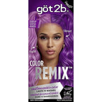 got2b Color Remix Semi-Permanent Hair Color, Purple Punch 094, Customizable Temporary Hair Dye to Create A Vibrant or Pastel Shade, Easy At-Home Application, Lasts Up to 15 Washes