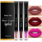 MAKI YIKA Red Lipstick Set for Women Color Stay Long Lasting Lipsticks Nude Red Pink Lipstick Transferproof Cruelty-Free Lip Color |Nude/DarkRed/HotPink