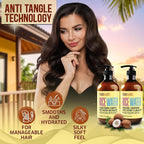 Rice Water Shampoo and Conditioner Set - Sulfate Free Formula for Fine Hair Women and Men - Volumizing and Thickening Formula for Thinning Strands - 16 Fl Oz (Set of 2)