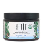 Organic Fiji Cold Pressed Coconut Oil Extra Virgin, Fragrance-Free for Hair, Skin, Face & Body Natural Moisturizer & Massage Oil for Women, Men & Baby 12 oz