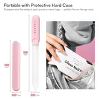 Makartt Nail Files: Glass Nail Files for Natural Nails, Double-Sided Reusable Sandblasted Fingernail Buffers with Case for Shape & Smooth Finish, Portable Manicure Gift Set, 3pcs Pink Green Blue