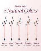 Mineral Fusion Eye Pencil (Light Brown - Rough) - Eyeliner with Soothing Chamomile, Meadowfoam & Vitamin E - Smooth & Long Lasting, Hypoallergenic, Non-Irritating Eye Makeup