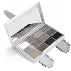 Highly Pigmented Chameleon Eyeshadow Palette, 12 Colors Sparkle Creamy Duo Chrome Multidimensional Eye Shadow Pallet, Long-Wearing Formula,easily blendable,Vegan & Cruelty Free (#04)