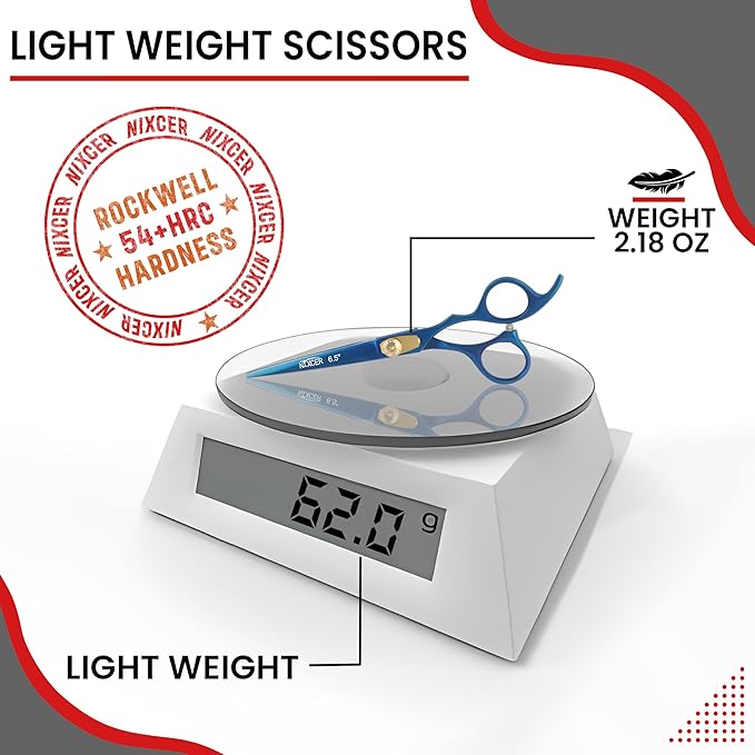 Hair Cutting Scissors -Sharp Razor Edge Blade Hair Shears Series - 6.5" With Fine Adjustment – Stainless Steel Hair Scissors Professional For Men, Women & Babies