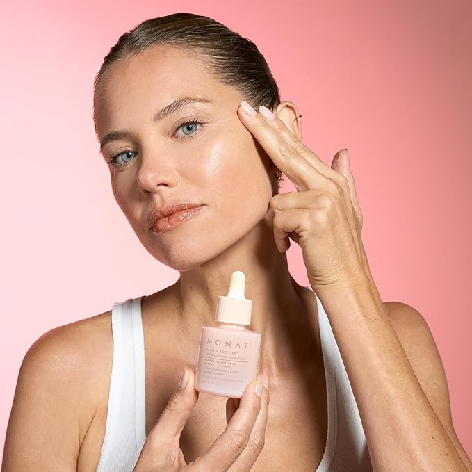 MONAT Barrier Booster™ Niacinamide Glow Serum – Lightweight, Fragrance-Free Face Serum - Hydrate, Strengthen, & Boost Skin Barrier – Layer-Ready Formula for Smooth, Glass-Skin Finish – 30 ml / 1 fl oz