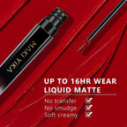 MAKI YIKA 2Pcs Matte Liquid Lipstick Set MVP Red Nude Lipstick Long Lasting Smudgeproof Transfer Proof Lip Makeup, MVPRed/Nude