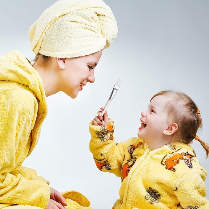 24 Pieces Facial Brush Face Brush Cosmetic Makeup Brushes for Esthetician Tools Facial Eye Application and DIY Needs Mask Mud Cream Makeup (White)