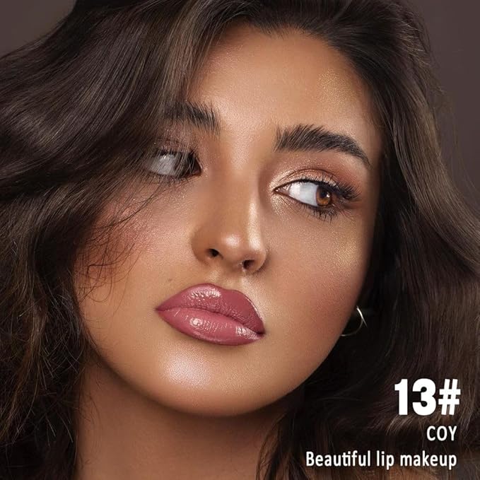 Kaely Longwear No-Budge Lipstick for Women, Highly Pigmented Liquid Lip Color Makeup, Non-Transfer Lip Gloss Stain Waterproof Smudge Proof 24 Hour, Instant Shine, Vegan & Cruelty-Free, 13 COY