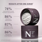 NULASTIN Vibrant Scalp Scrub - Exfoliating Dry Scalp Treatment, Moisturizer & Cleanser to Lift Buildup - Detoxifying Pre-Shampoo for Elastin Replenishment, Vegan & Color Safe, Minty Fresh (6.7 Fl. Oz)