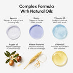 MAREE Deep Conditioning Purple Hair Mask for Blonde Hair – Purple Toner for Brassy, Bleached, Silver, or Color Treated Hair – Hair Repair Mask Keratin Hair Treatment – Matizador Para Cabello Rubio