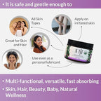 Organic Fiji Raw Cold Pressed Coconut Oil for Hair, Skin, Face & Body | Relaxing Massage Oil | Lavender,12 oz for Women Men & Baby