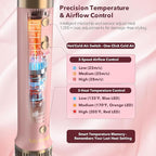 StyleVibe 6-in-1 Air Styler, Hair Dryer & Blow Dryer Brush with Auto-Wrap Curl L/R, Fast Drying, Smooth Blowouts, Root-Lift Volume, No Heat Damage Frizz-Free Thermal Brush, Gifts for Women