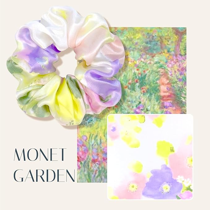 OLESILK 100% Mulberry Silk-Scrunchies for Hair Sleep, Women Grils Silk Hair Ties for Frizz & Breakage Curly Hair, No Damage, Elastics Ponytail Holder, 3 Pack