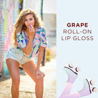 Honestly Margo Roller Girl Roll-On Lip Gloss (Grape Jazmin, 2 Pack) – Lip Gloss for Women with Hydrating Vitamin E & Moisturizing Shine, Refreshingly Lightweight Your Lip Stain, Non Stick Gloss