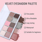 Erinde 10 Colors Eyeshadow Palette Makeup - Matte Shimmer Glitter Eye Shadow, Ultra-Blendable, High Pigmented, Naturing-Looking, Neutral Nude Eyeshadow Pallet with Professional Brush,19