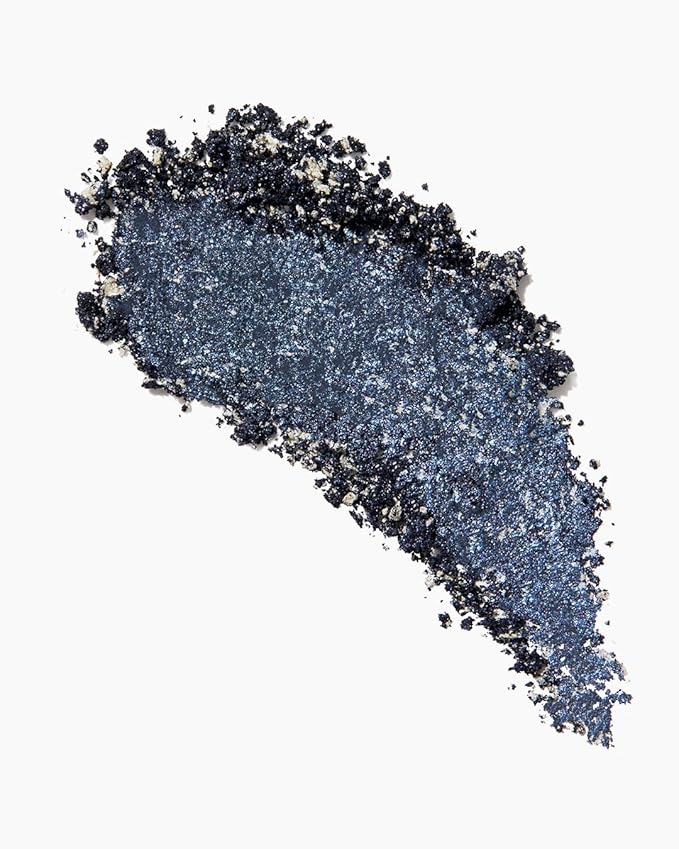 MAKE Beauty Multi-Chromatic Eye Shadow. Metal Reflecting Luminous Foil Finish Creamy, Buildable, Dimensional Long-wear, Crease-proof Powder Eyeshadow, Multichrome Shade - Spark, Navy Blue
