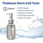 8 THE THALASSO Natural Hair Oil for Normal to Oily Hair Women & Men, Hair Care for Scalp with Stem Cells & Deep Ocean Water, Hair Detangler from Japan, Sulfate & Paraben Free, SMOOTH, 3.38 Fl Oz