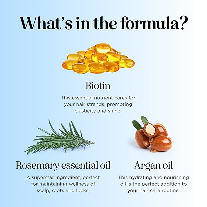 Rosemary and Biotin Shampoo for Thinning Hair - Vegan Volumizing Shampoo for Fine Hair with B Vitamins Argan Oil & Tea Tree Essential Oil - Paraben Silicone and Sulfate Free Vegan Formula (32 Fl Oz)