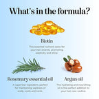 Rosemary and Biotin Shampoo for Thinning Hair - Vegan Volumizing Shampoo for Fine Hair with B Vitamins Argan Oil & Tea Tree Essential Oil - Paraben Silicone and Sulfate Free Vegan Formula (32 Fl Oz)