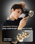 Hair Dryer, CONFU Blow Dryer with Diffuser, 21000PRM Professional Hairdryer, Portable Lightweight Fast Drying Negative Ionic Blow Dryer, Hair Diffuser for Curly Hair for Home Travel