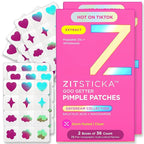 ZitSticka Pimple Patches Cute for Face, Holographic Zit Patches, Goo Getter Hydrocolloid Blemish Patches, Gifts for Teens, Teen Girl Gifts Trendy Stuff (DreamHolo Collection 72ct)