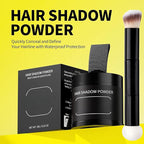 Gowwim Root Touch up Powder, Instantly Gray Hair Cover up Hairline Powder for Women & Men Waterproof and Sweatproof Root Cover Up Long-Lasting for Thinning & Loss Hair (Black6, 10G+1)