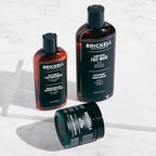 Brickell Men's Daily Advanced Face Care Routine I, Gel Facial Cleanser Wash, Face Scrub, Face Moisturizer Lotion, Natural and Organic, Unscented, Men's Skin Care Gift Set