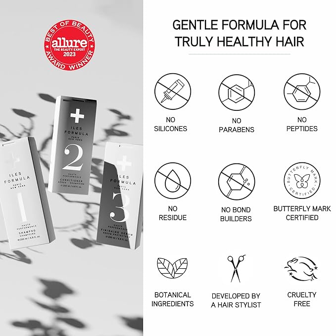 ILES FORMULA Signature Collection Discovery Set – Hydrating Trial Size Shampoo & Conditioner w/Sample Finishing Serum Blow Dry Cream for Dry, Damaged, Frizzy Hair - Salon Grade Hair Care Sampler