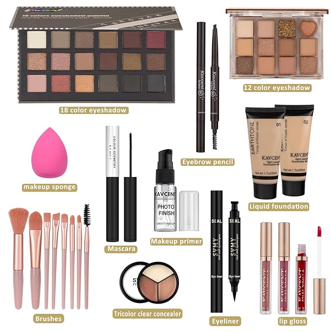 Makeup Kit for Teens Makeup Set for Women Teenagers Full Kit Make up Kit Eyeshadow maquillajes Makeup Gift Sets for Teen Girls Christmas