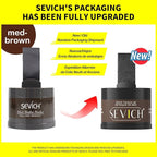 Sevich Hairline Powder - Root Touch Up Instantly Hair Color for Thinning Gray Coverage - Bald Spot Concealing Hair Powder for Women & Men - 48Hour Waterproof & Sweatproof - Med Brown