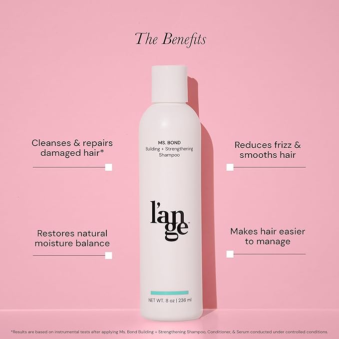 L'ANGE HAIR Ms. Bond Building + Strengthening Shampoo | Restores Hair Bonds | Intensive Treatment for Breakage Recovery | Smooth Finish | Moisturizing Formula | 8 fl oz Bottle