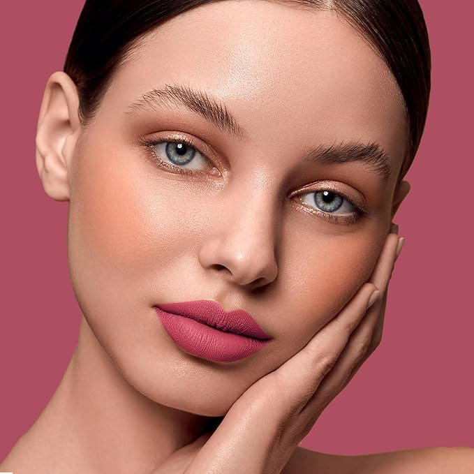 Red Lipstick Matte for Women, Color Stay Long Lasting Lipstick Smudgeproof Liquid Lipsticks, Cruelty Free Lip Color (DM17 Watermelon)