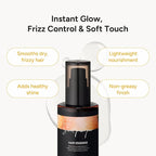 2-in-1 Korean Hair Perfume Oil & Serum with Morrocan Argan Oil & 12 Amino Acids for Dry, Damaged, Glass Hair Shine & Frizz-Control – Paraben & Alcohol-Free – Sweet Fresh Pear – 100ml / 3.38 fl oz