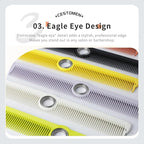 Professional Hair Cutting Comb - Rotatable Design Fine Tooth Barber Combs Anti-Static Styling Comb for Women and Men All Hair Types (White)