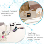 200 Pieces Hotel Vanity Kit Individually Wrapped Hotel Amenities Disposable Travel Size Hotels Hospitality Supplies, Each Includes 2 Cotton Pads 4 Cotton Swabs Nail File for Motels Makeup Toiletries