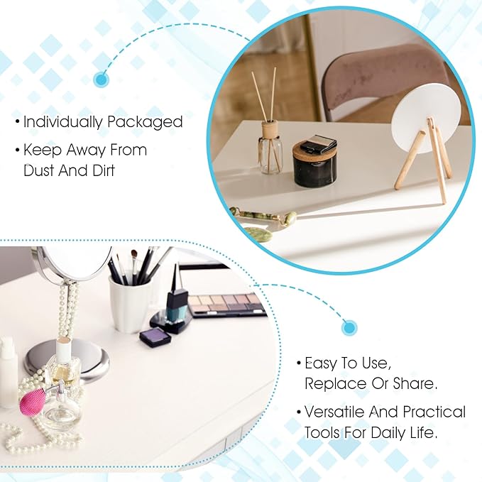 200 Pieces Hotel Vanity Kit Individually Wrapped Hotel Amenities Disposable Travel Size Hotels Hospitality Supplies, Each Includes 2 Cotton Pads 4 Cotton Swabs Nail File for Motels Makeup Toiletries