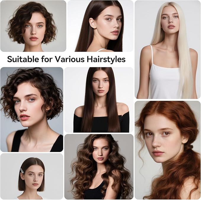 Cordless Curling Iron Hair Straightener: Travel Mini Flat Iron USB Rechargeable 4000 mAh 2 in 1 Small Cordless Portable Hair Curler