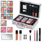 Makeup Kit for Teenager & Women Full Kit, All in One Makeup Set With The Small Cosmetic Train Case, Professional Makeup Kit, Makeup Gift Set for Women Girls (Set B)
