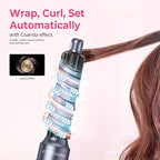 6 in 1 Hair Dryer Brush, Detachable Air Styler, 3 Heat Settings Blow Dryer Brush Frizz-Free Volumizing, Straightening, Curling ALCI Safety Plug for Travel & Home Styling (Blue)