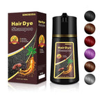 Vibrant Silver Gray Hair Dye Shampoo 3 in 1, Long-lasting & Natural Hair Color, Instant Shampoo Dye for Men Women,500ML