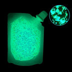 MEICOLY Glow in The Dark Body Face Glitter Gel,Luminous Halloween Sequins Chunky Glitter, Self-Adhesive Neon UV Blacklight Glitter for Body Face Hair Festival Sparkling Body Glitter for Women,Blue