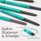 Thrive Causemetics Infinity Waterproof Eyeliner Pencil, Built In Sharpener & Smudge Tip, Long Lasting, Smudge Proof, Hyaluronic Acid & Shea Butter, Vegan & Cruelty Free, Jade (Teal Shimmer)