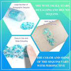 MEICOLY Light Blue Body Glitter,Mermaid Princess Face Glitter Gel,Ice Blue Glitter Face Paint for Halloween,Frozen Birthday Party Decorations,Chunky Glitter for Eye Lip Hair,Festival Rave Glitter Gel