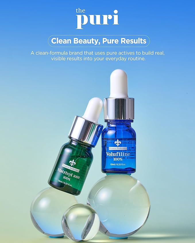 100% Volufiline Serum Skincare – Advanced Firming & Lifting Facial Ampoule from France Sederma, Intense Hydration & Skin Rejuvenation for Youthful, Perfect for Layering & DIY, 0.33 fl.oz (10ml)