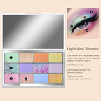 Highly Pigmented Chameleon Eyeshadow Palette, 12 Colors Sparkle Creamy Duo Chrome Multidimensional Eye Shadow Pallet, Long-Wearing Formula,easily blendable,Vegan & Cruelty Free (#03)