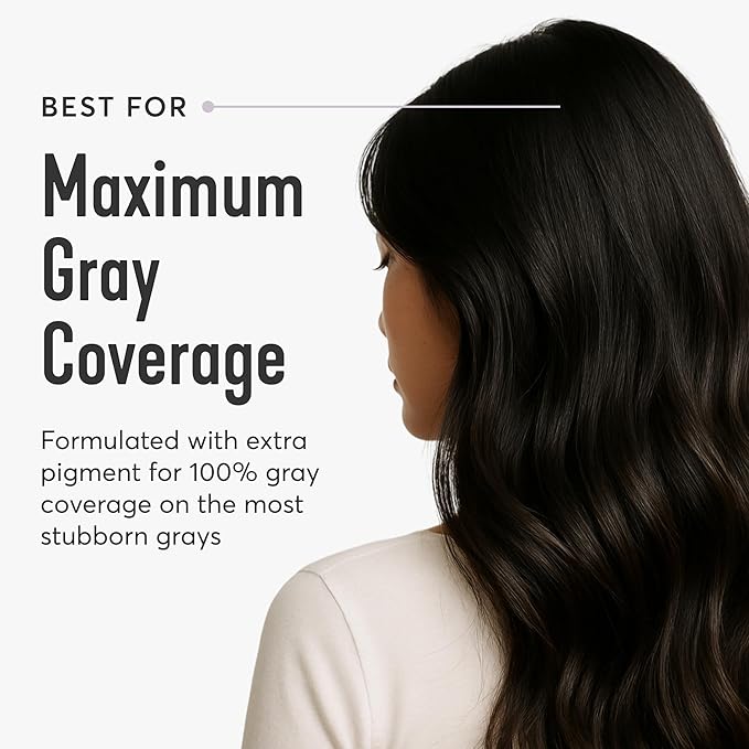Madison Reed Radiant Hair Color Kit - 2.5NNN Soft Black (Parma Black), 100% Gray Hair Coverage Permanent Hair Dye for Resistant Grays | PPD-Free & Ammonia-Free, 1 Pack